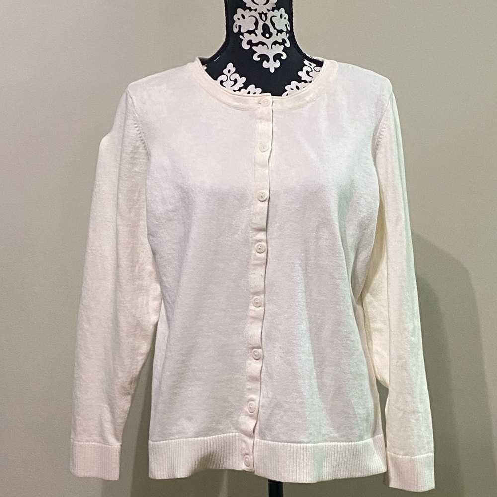 Christopher banks off-white cardigan size XL